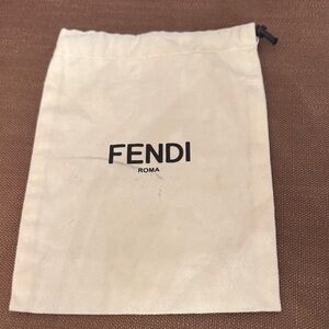 Fendi Beige Logo Dust Bag